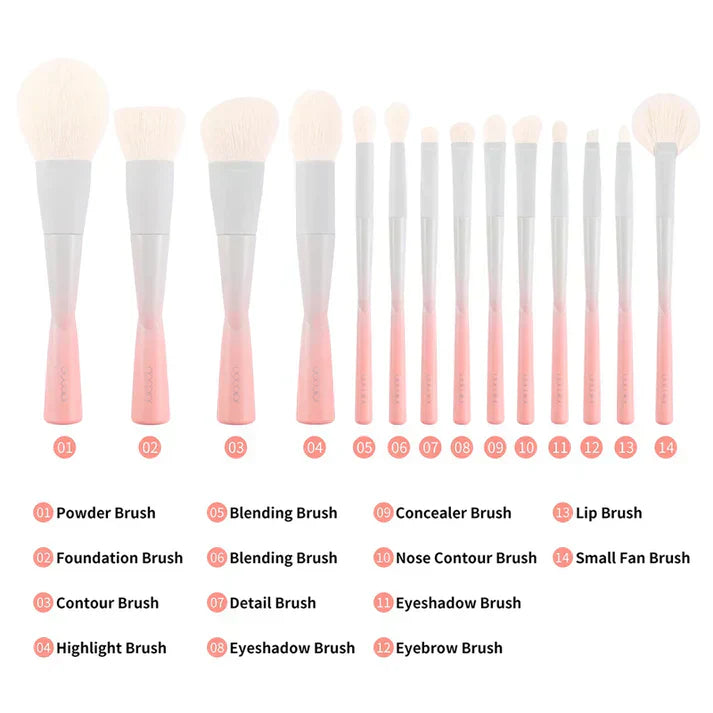 14pcs Makeup Brushes Set - BeautyAddictsClub