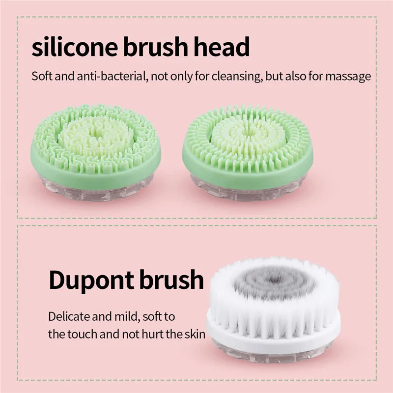 Electric Facial Cleansing Silicone Brush - BeautyAddictsClub
